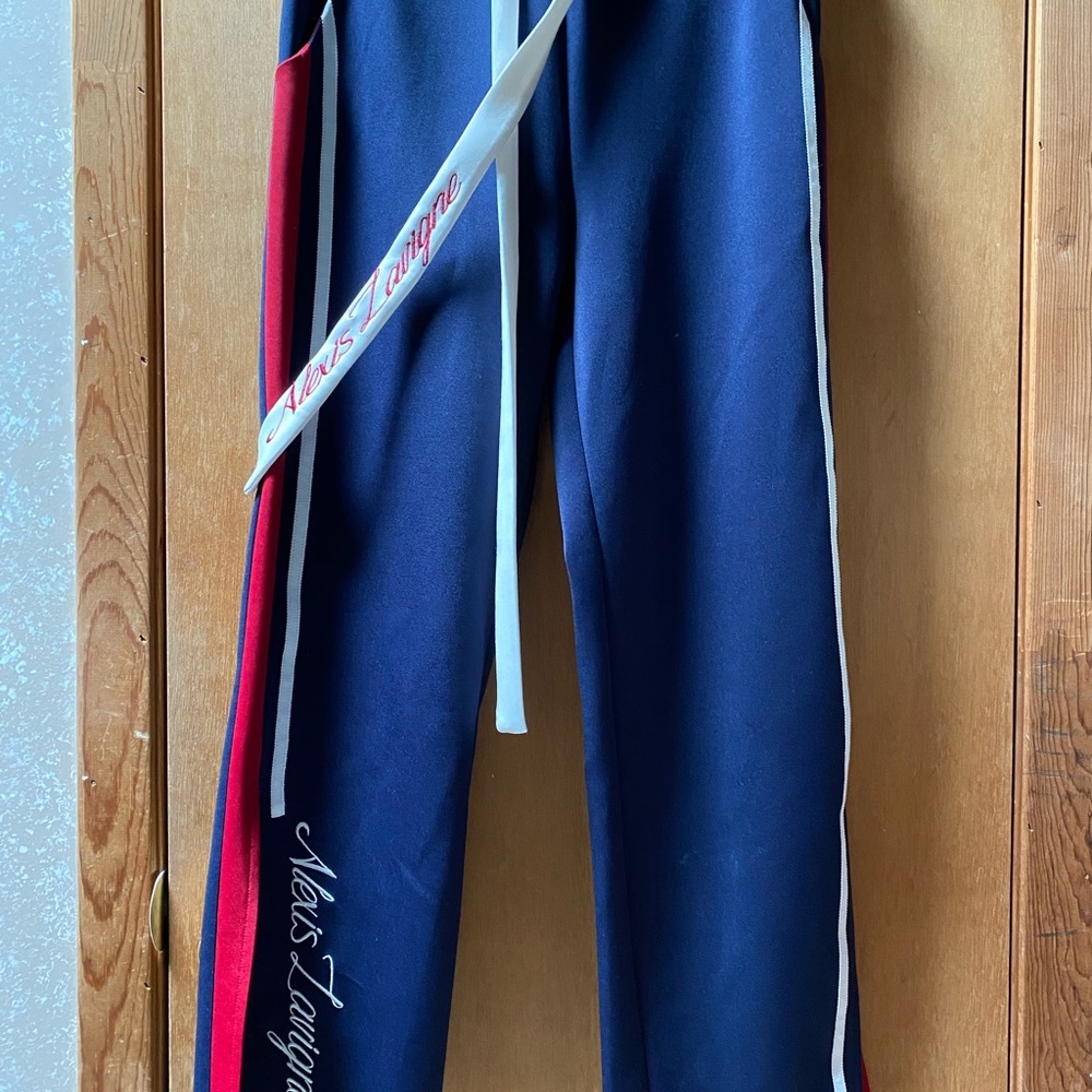 ALEXIS LAVIGNE Active Wear Pants Navy Size XS